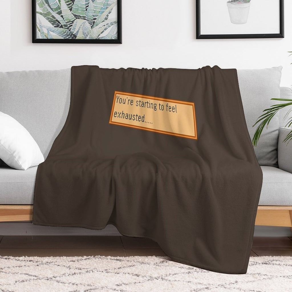 Exhausted - Stardew Gift-ready Throw Blanket
