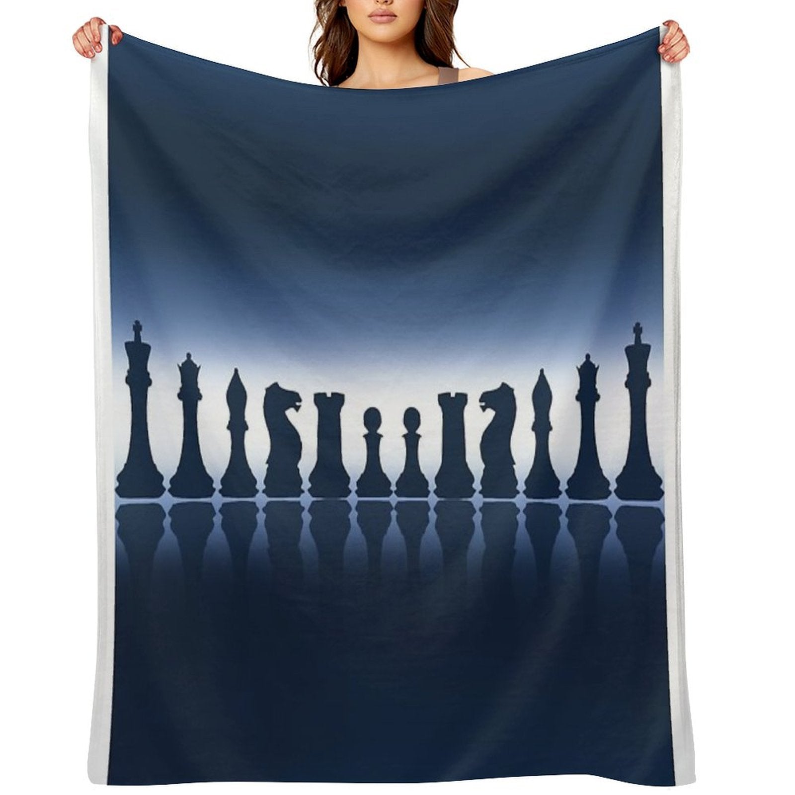 Chess Pieces Lightweight Throw Blanket