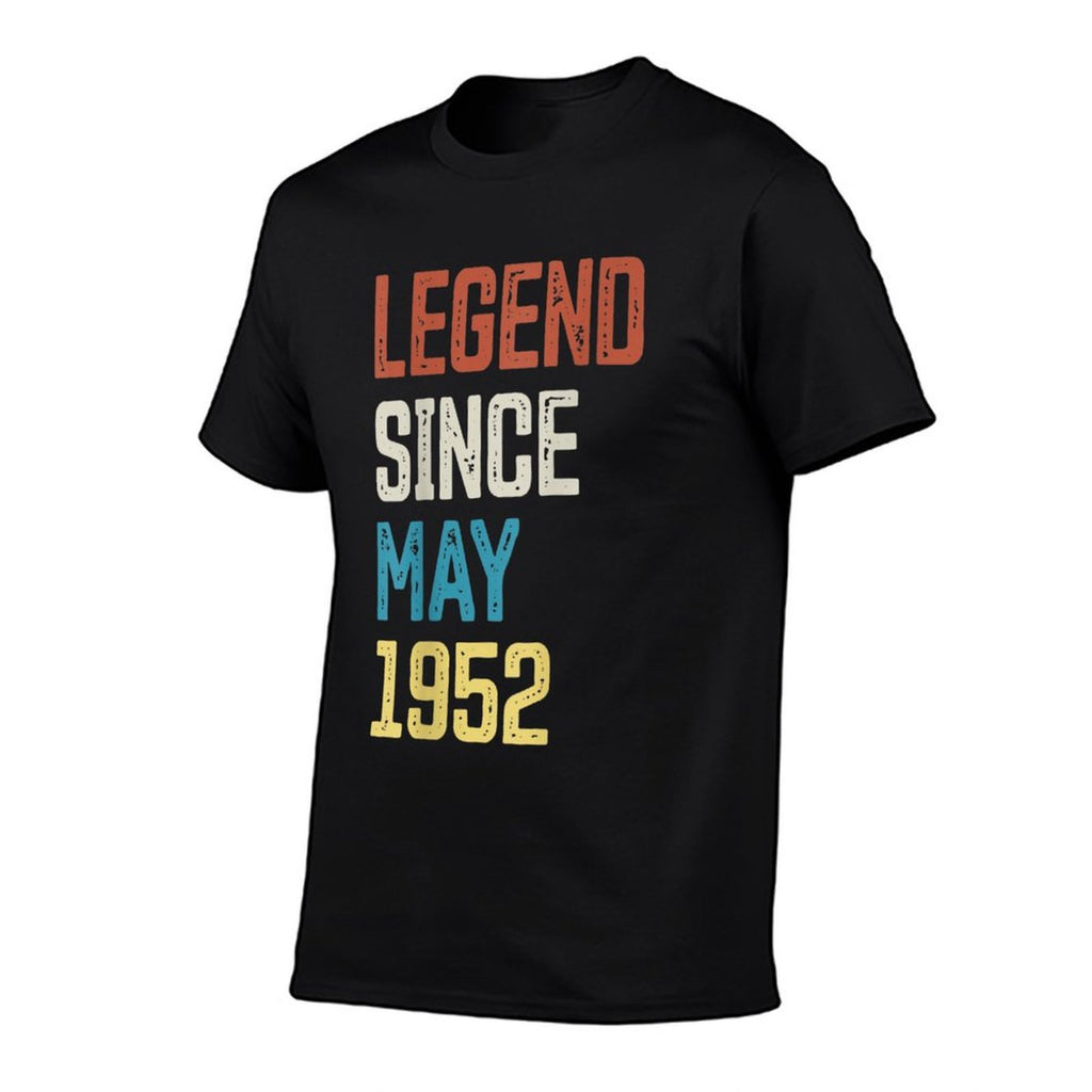 70th Birthday Vintage Born in May 1952 Birthday  Lightweight T-Shirt