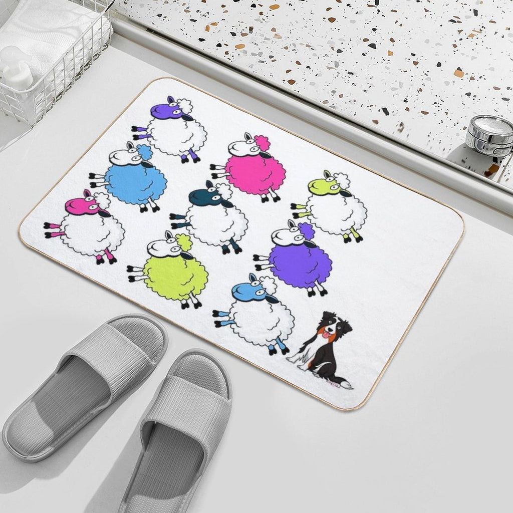 Unique Sheep  Pet-Safe Bath Mat