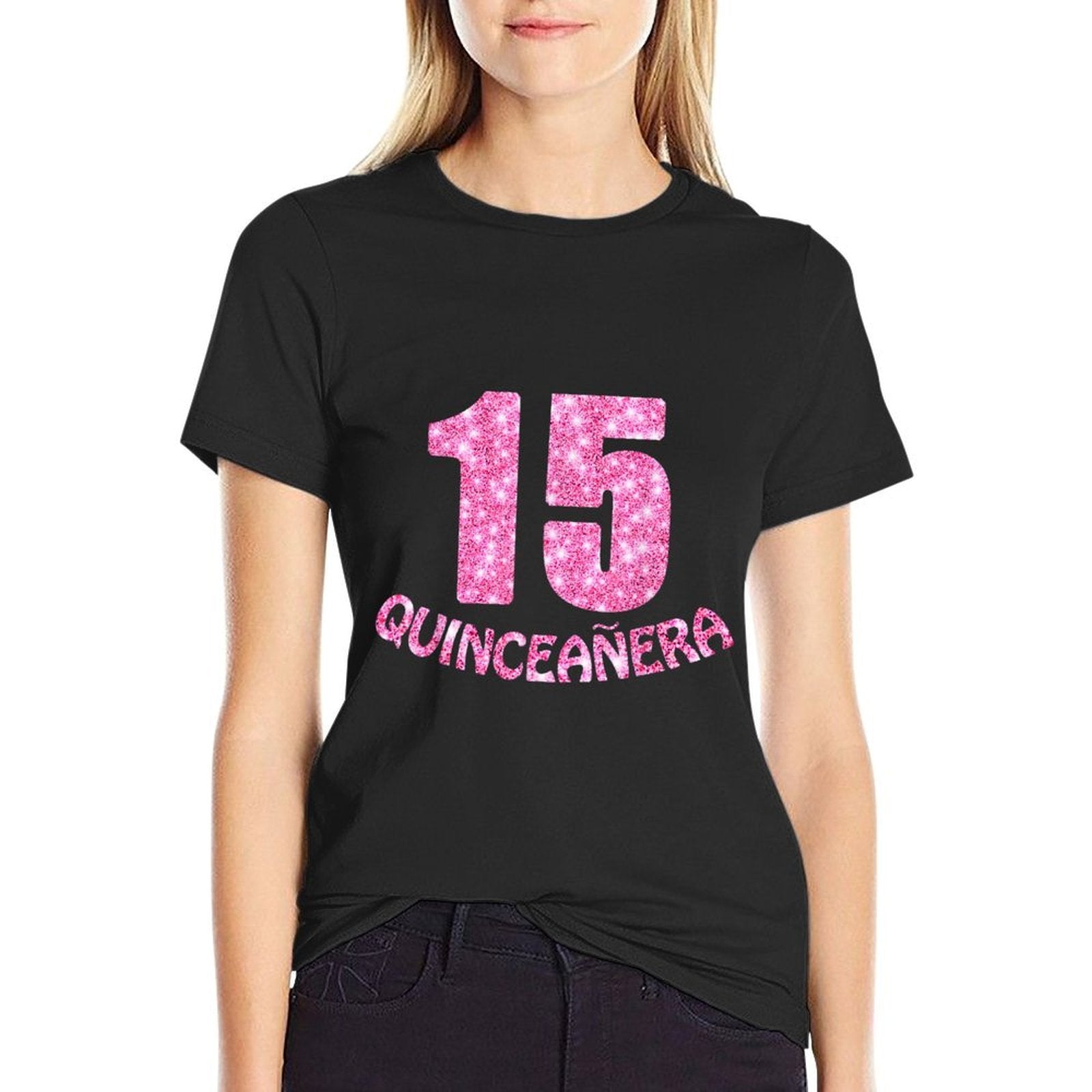 La Quinceanera 15th Birthday  Oversized Silhouette T-Shirt