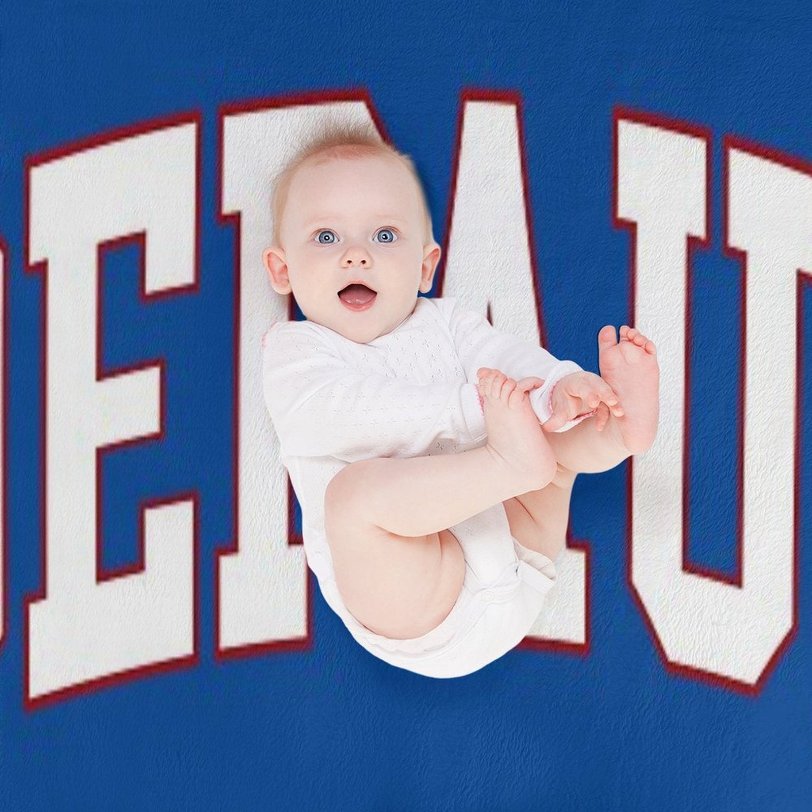 Depaul - Varisty Font Curved Easy Care Throw Blanket