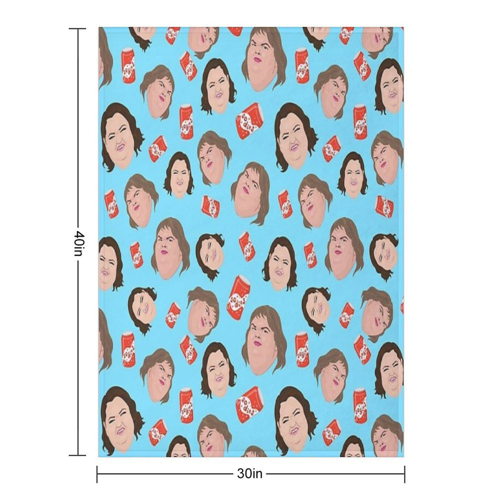 1000lb Sisters - Repeat Print - Sodies - Slaton Sisters - Amy Tammy Quick-dry Throw Blanket