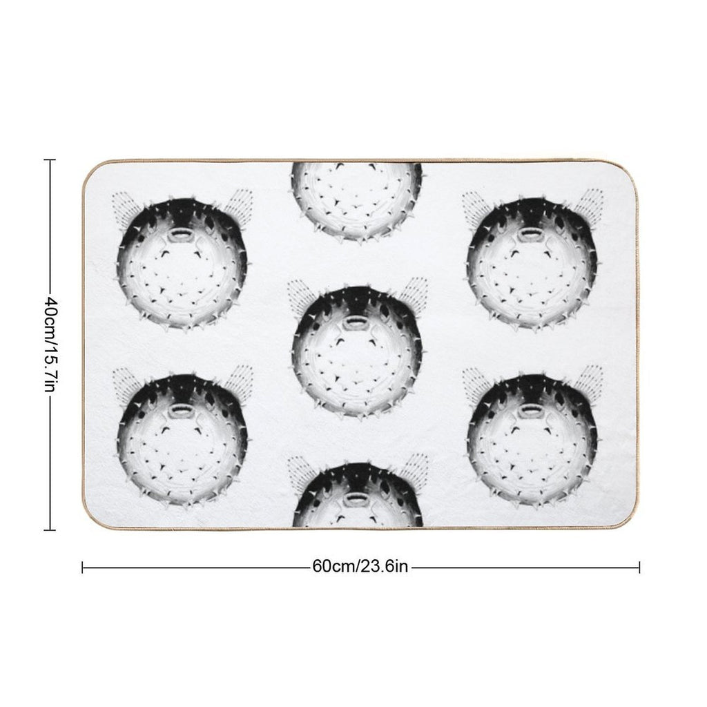 Puffer Fish  Anti-Trip Bath Mat