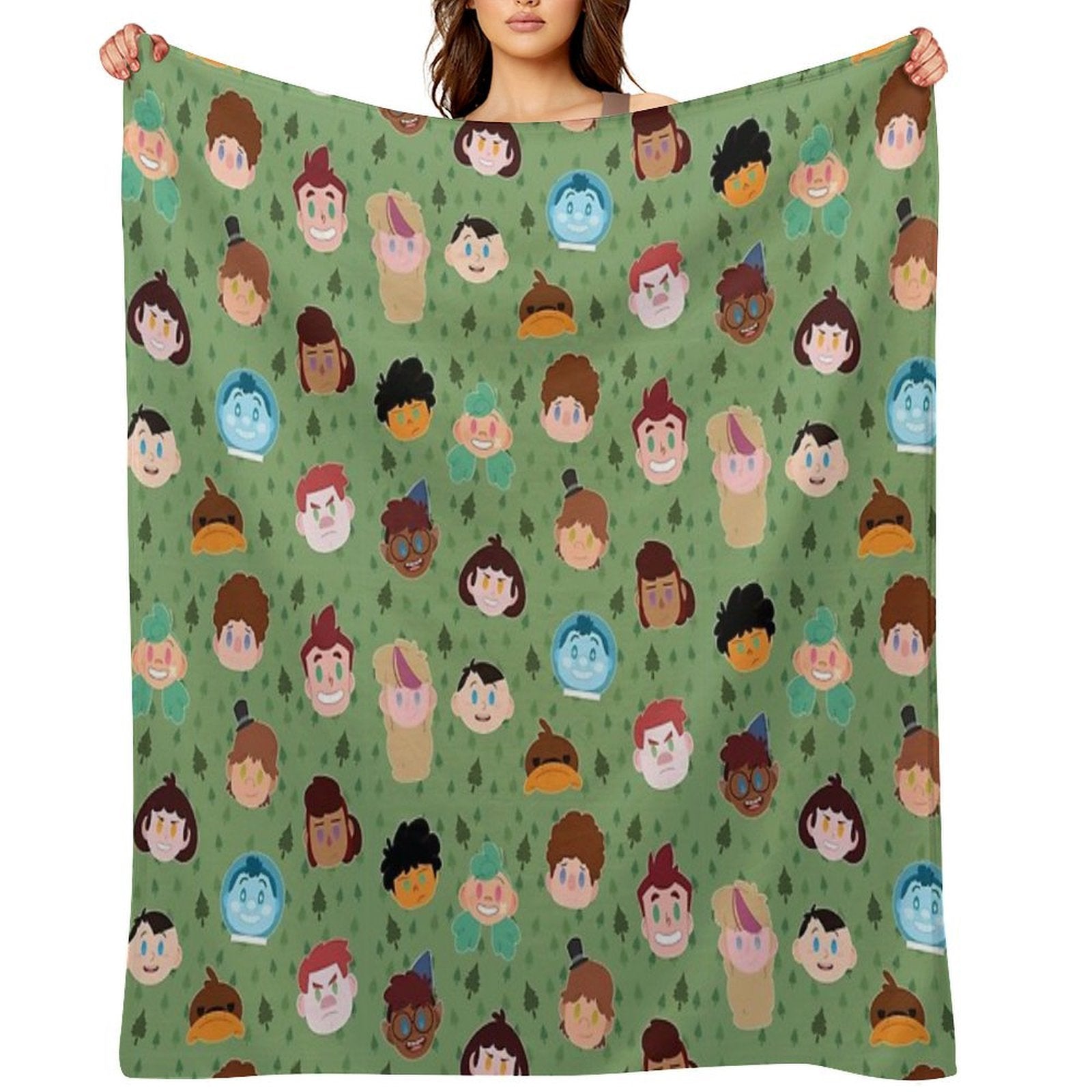 Camp Campbell Pattern Gift-ready Throw Blanket