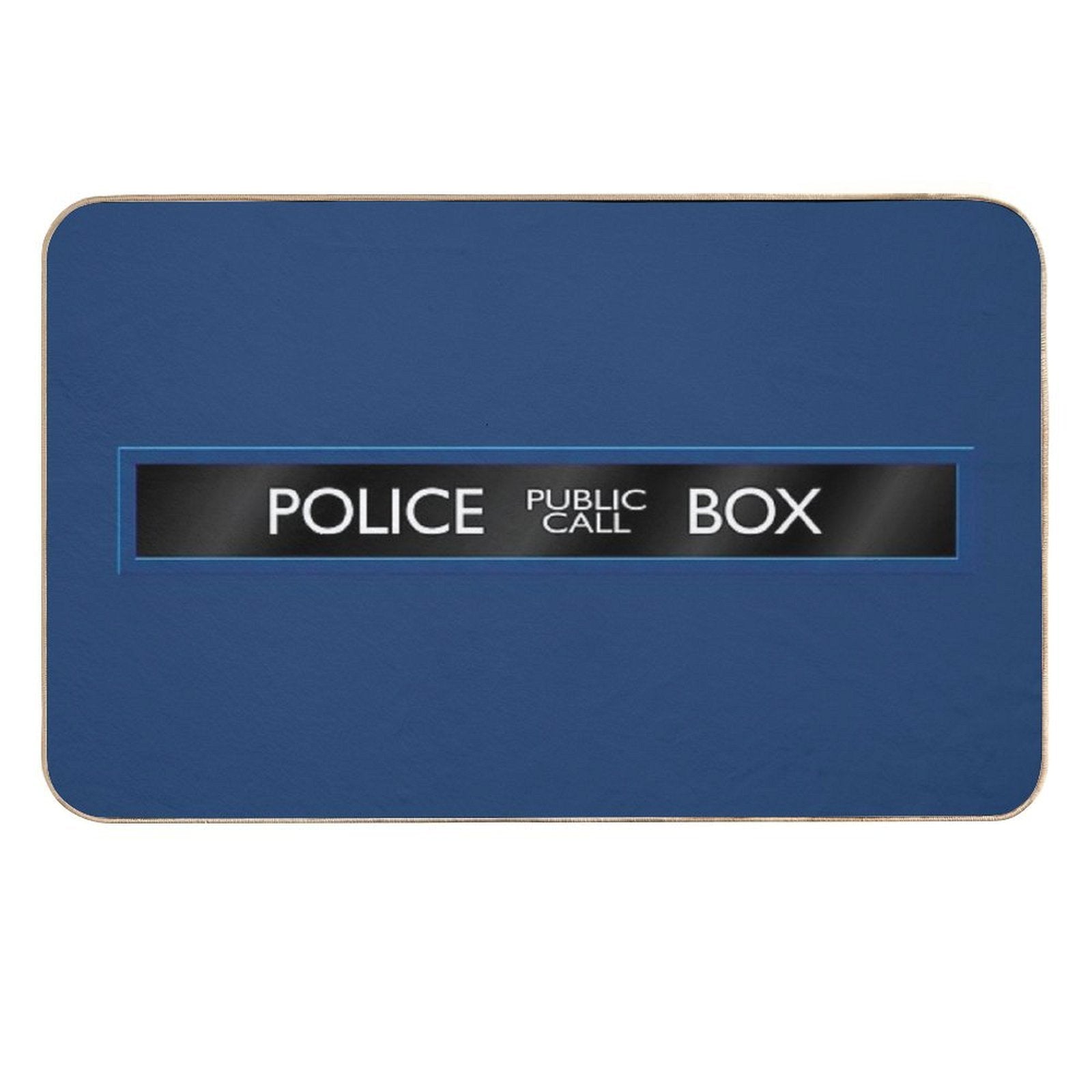 Police Box Durable Bath Mat