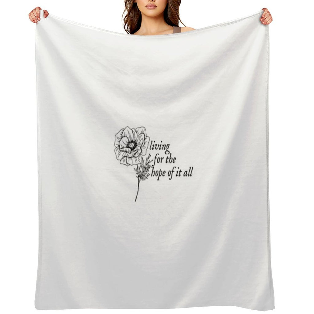 Taylor Swift - August Lyrics Gift-ready Throw Blanket