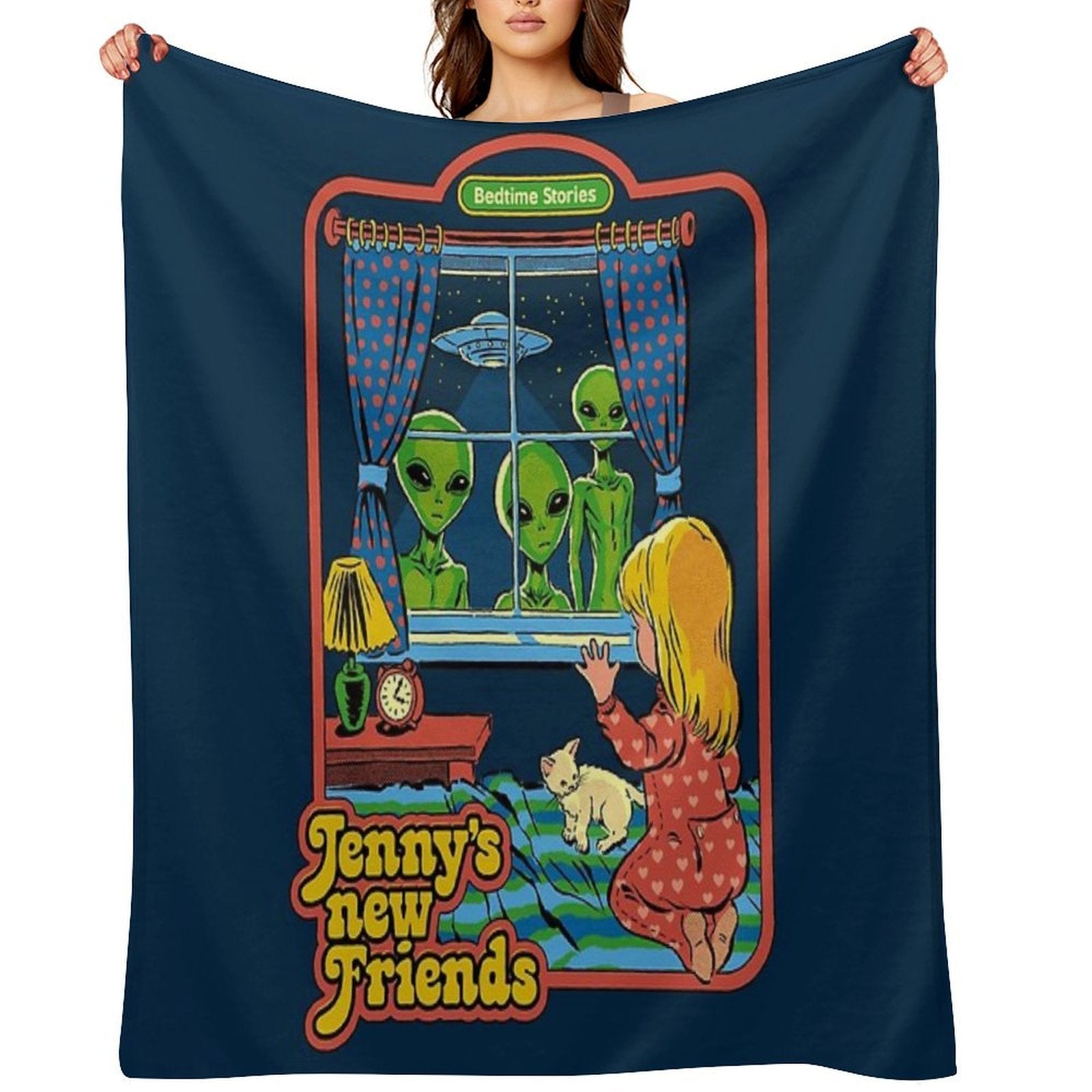 Jenny's New Friends Quick-dry Throw Blanket