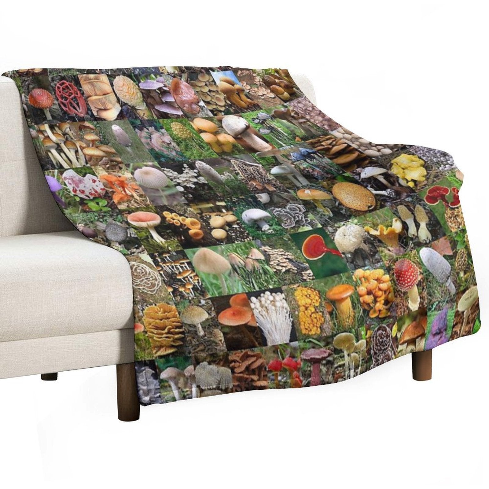 Mushrooms Premium Throw Blanket