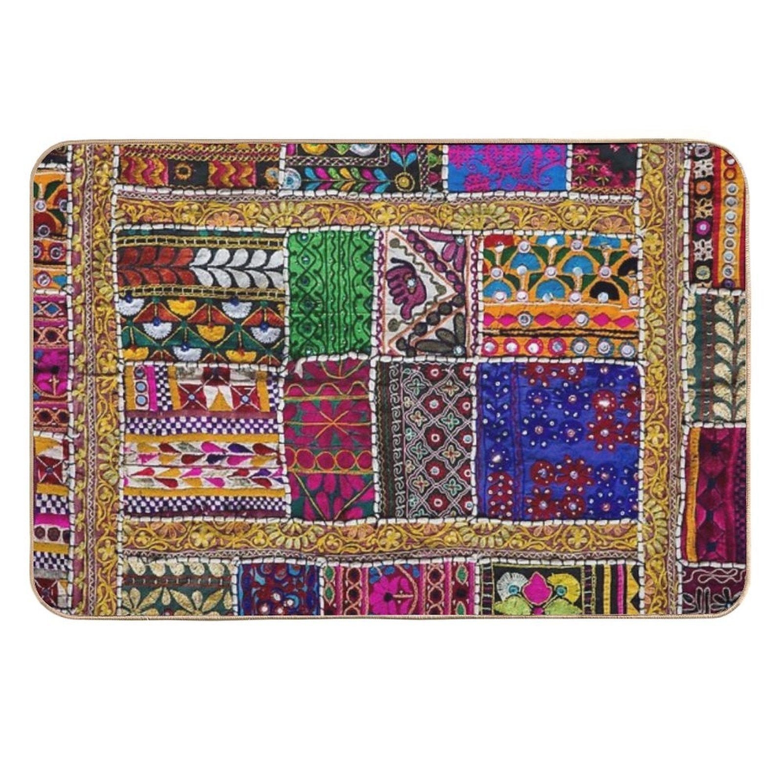 Patchwork  Odorless Bath Mat