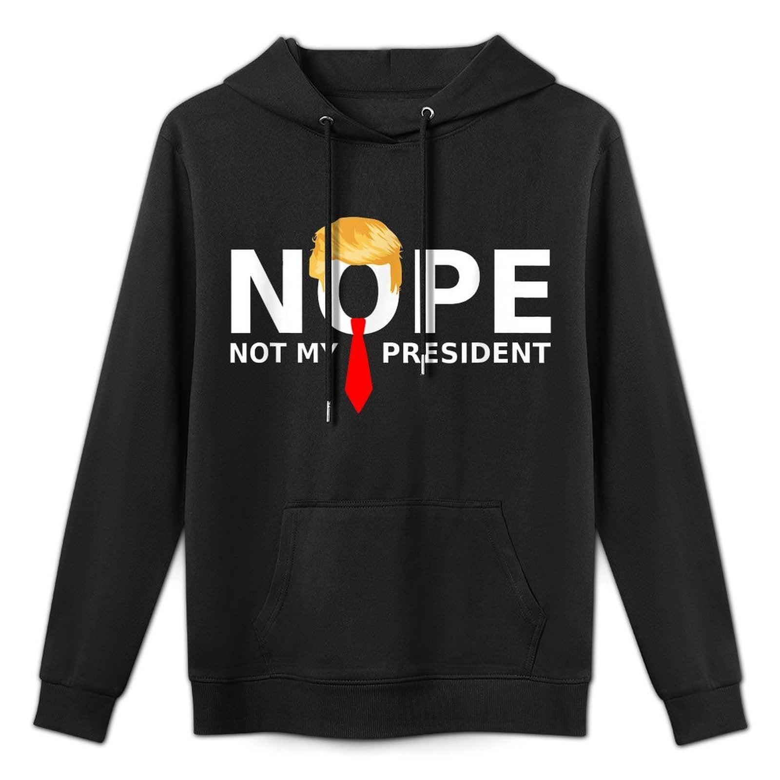 Nope Not My President Funny Anti Trump Election 2024 USA Relaxed Fit Hoodie