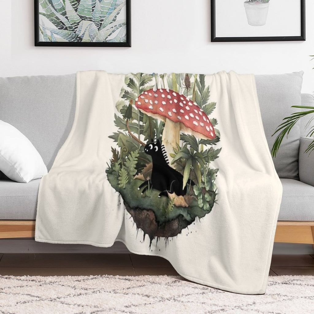 Tiny Unicorn Lightweight Throw Blanket