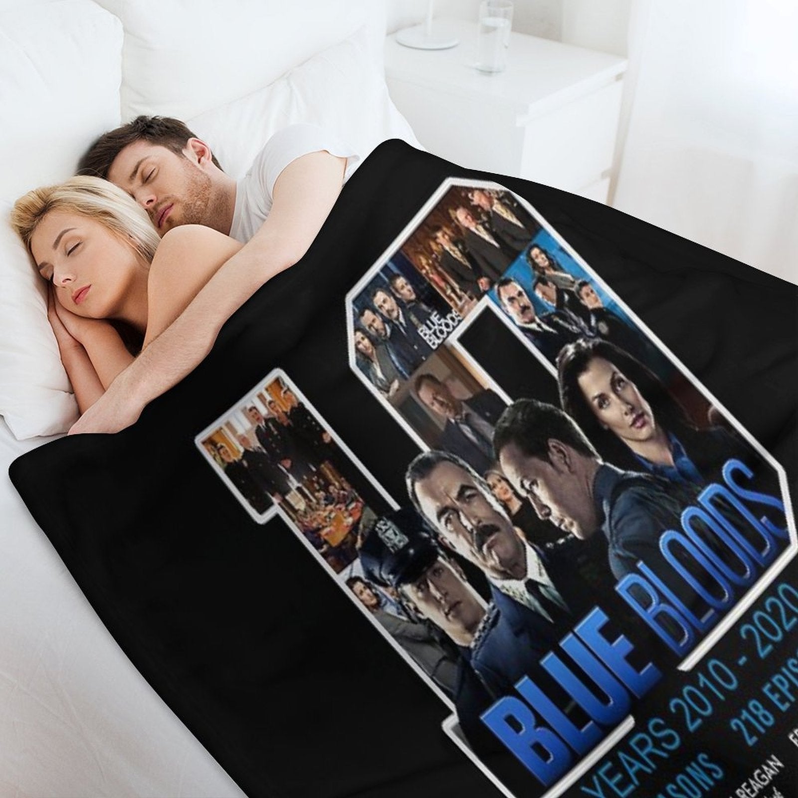 Blue Bloods Year 2010 – 2020 10 Seasons 218 Episodes Signatures Shirt Anti-pilling Throw Blanket