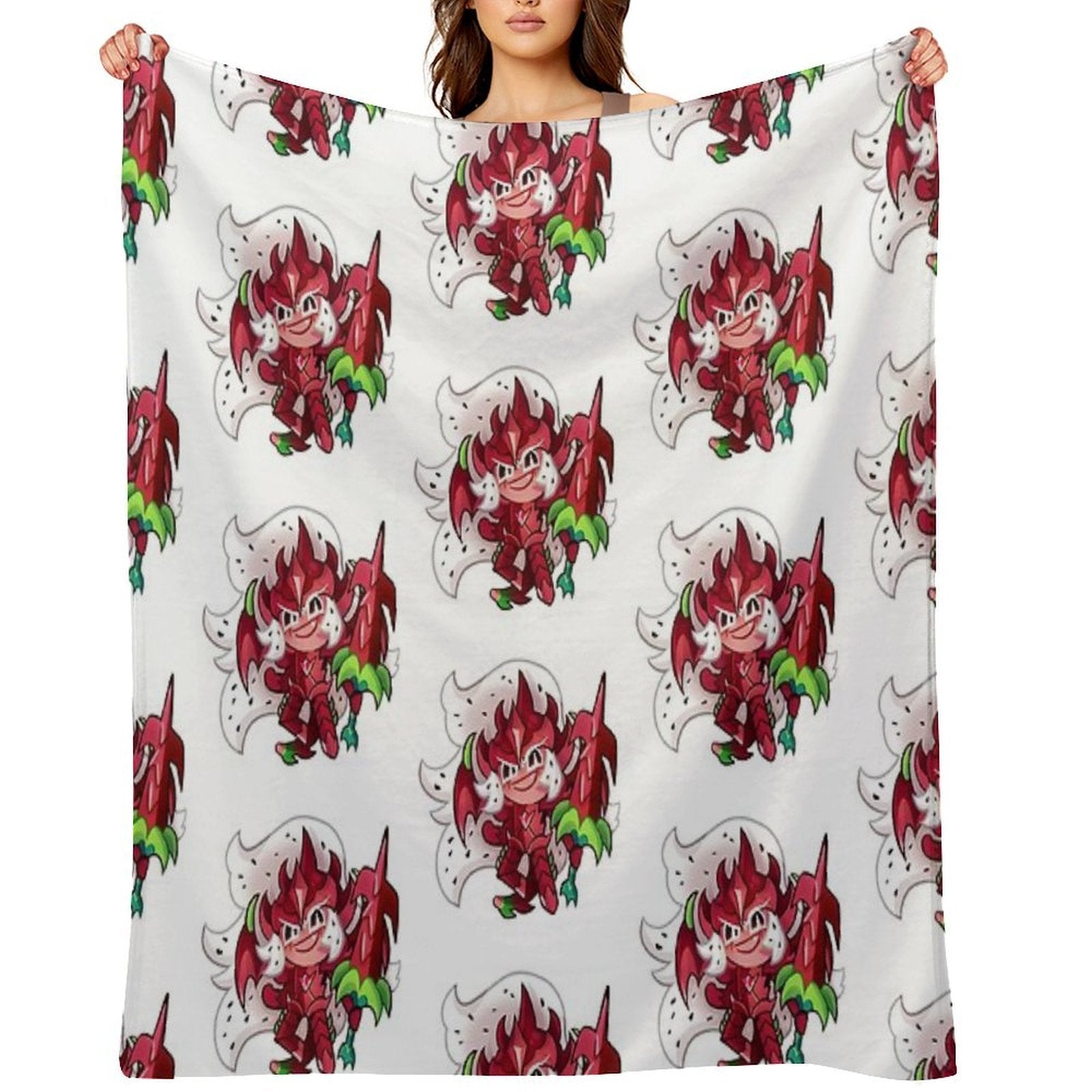 Pitaya Dragon Cookie Durable Throw Blanket