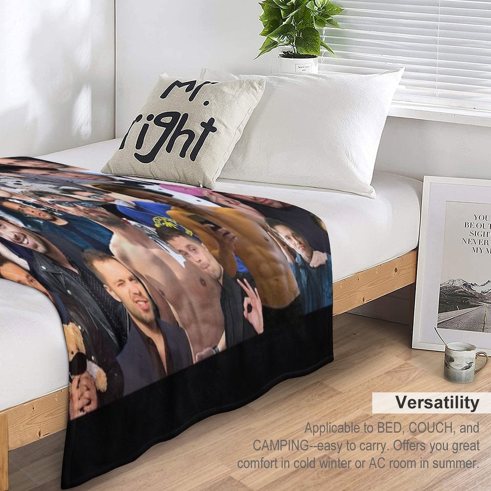 Sebby Collage Multi-functional Throw Blanket