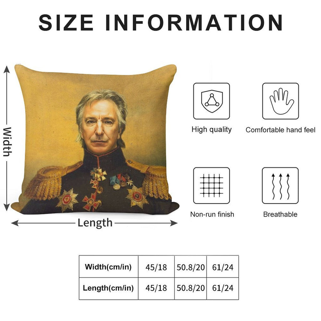 Alan Rickman - Replaceface Soft Style Accent Throw Pillow