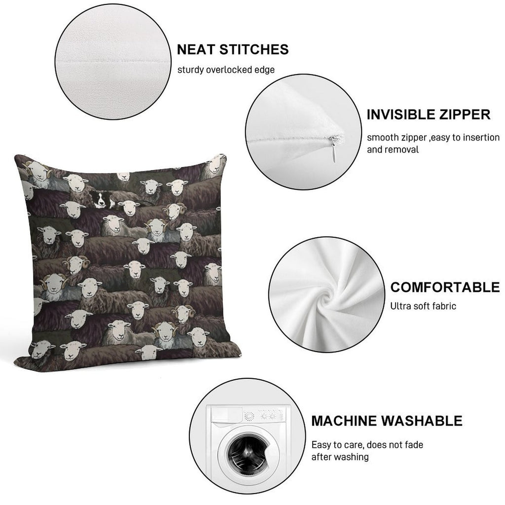 Herdwicks Soft High-Density Material Throw Pillow