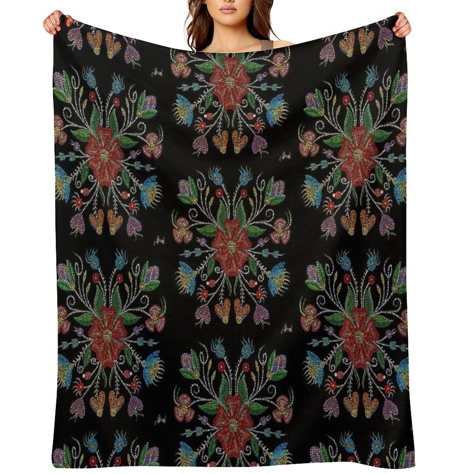 Growth of Happiness Easy Care Throw Blanket