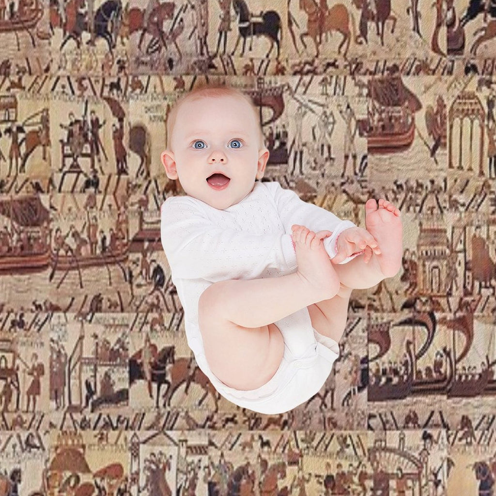 Bayeux Tapestry Velvety-soft Throw Blanket