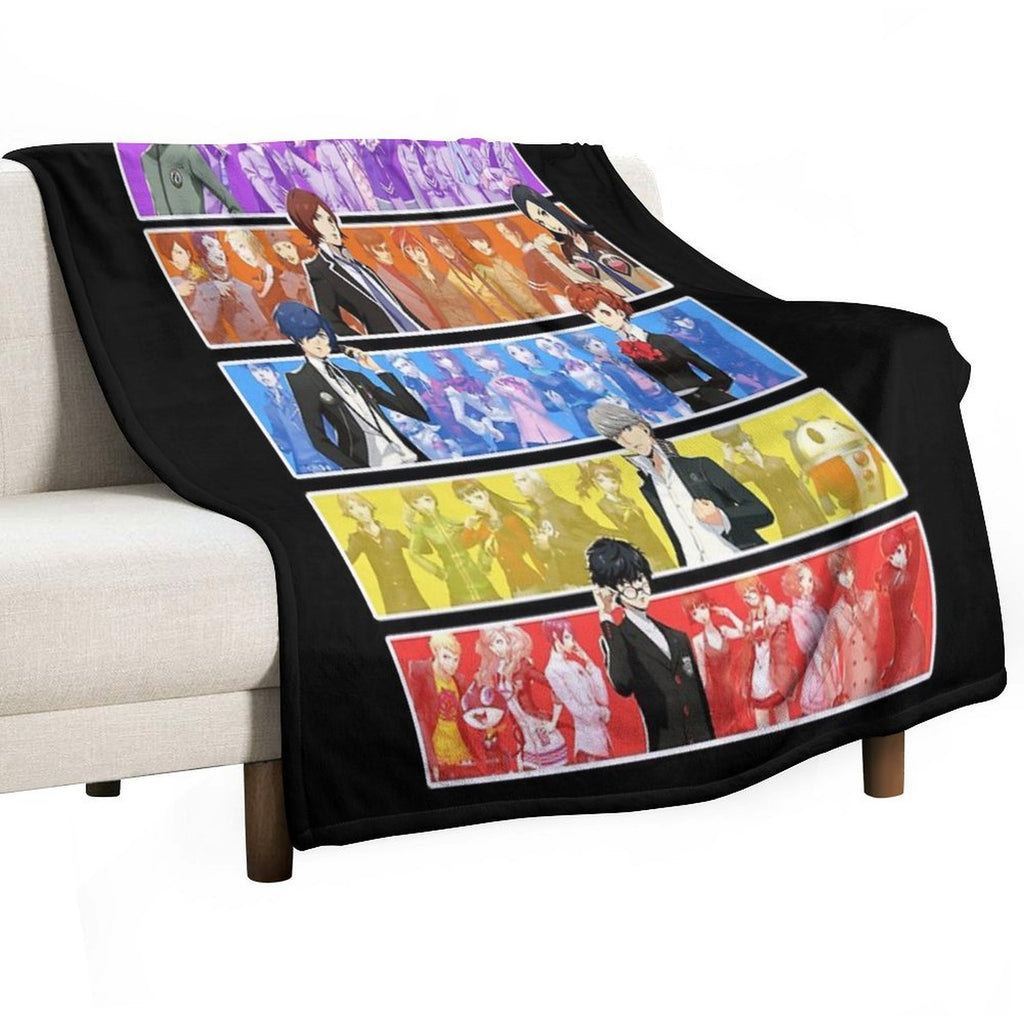 Persona Series Characters Durable Throw Blanket