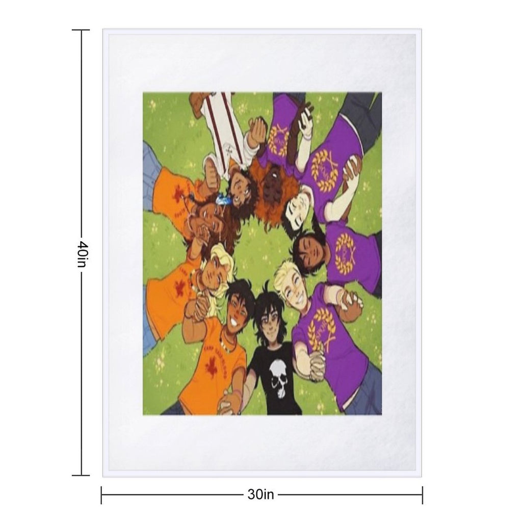 Heroes Of Olympus Wrinkle-free Throw Blanket