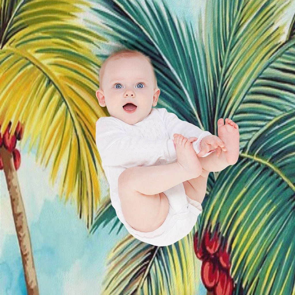 Tropical Palm Trees All-season Throw Blanket
