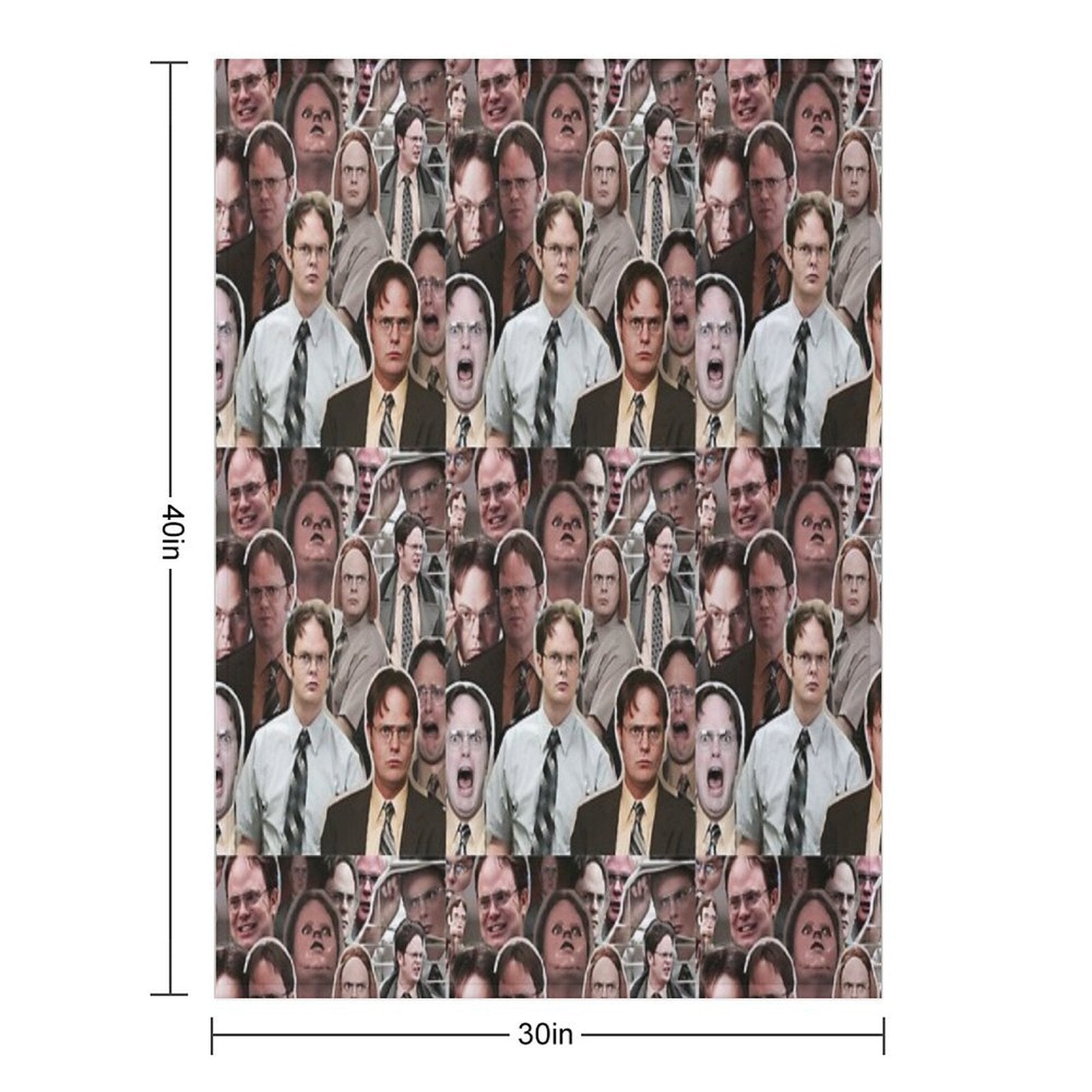 Dwight Schrute - The Office Plush Throw Blanket