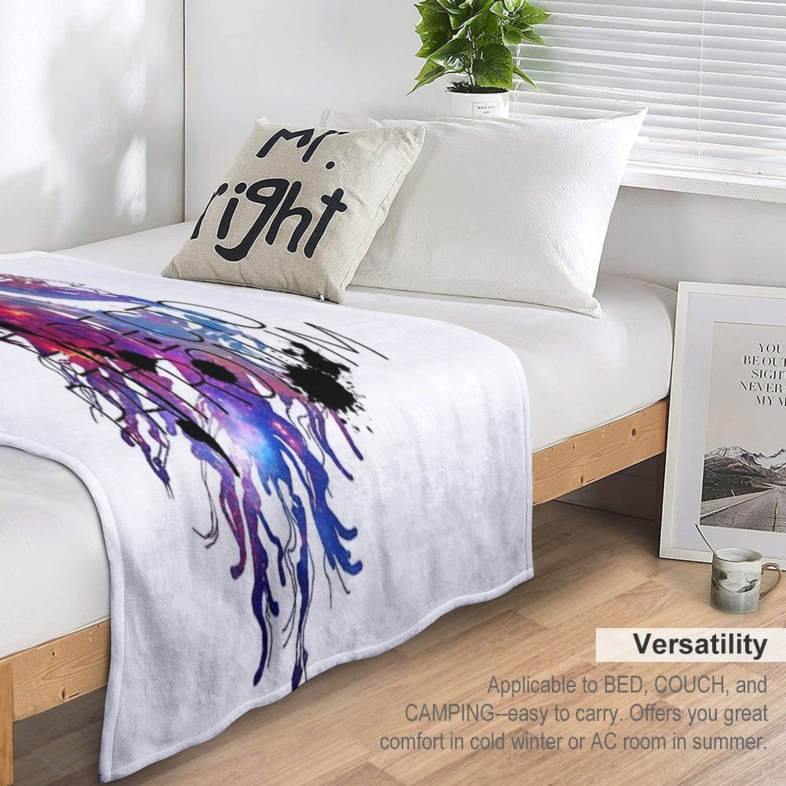 EXPECTO PATRONUM HEDWIG GALAXY 2 Premium Throw Blanket