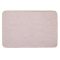 Cute Boho Minimalist Dotted Circles Design Pale Pink Durable Bath Mat