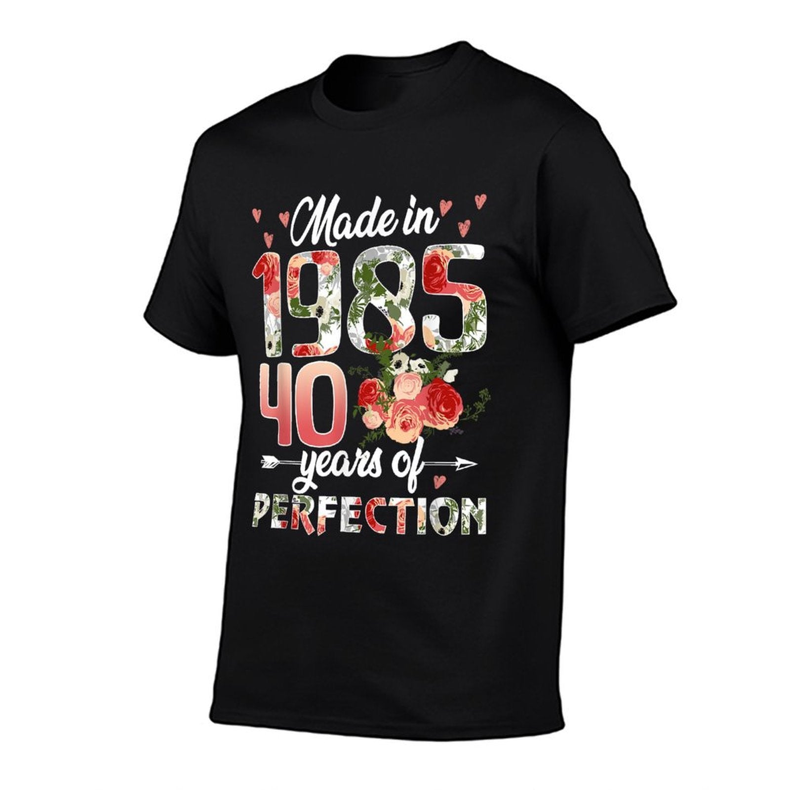 40 Years Old Born In 1985 Floral 40th Birthday Gifts Women  Odor-resistant T-Shirt