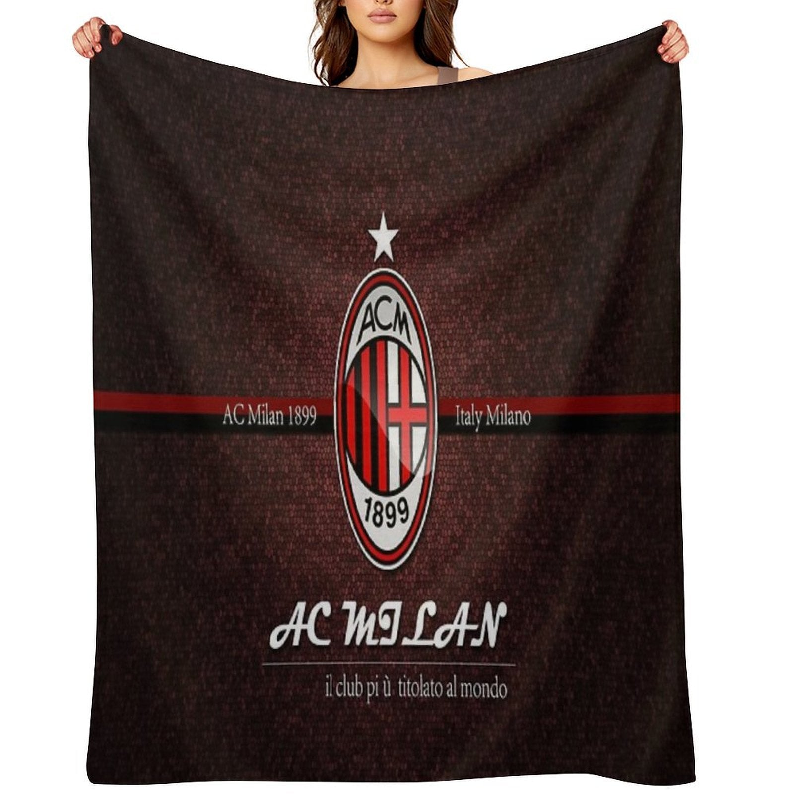 CLASSIC AC MILAN Comfort Throw Blanket