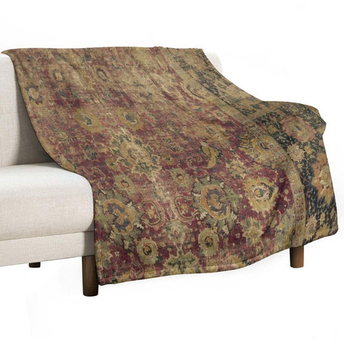 Antique Kilim 5 Travel-friendly Throw Blanket