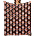 Louisiana Kitchen Popeyes Classic Logos Premium Throw Blanket