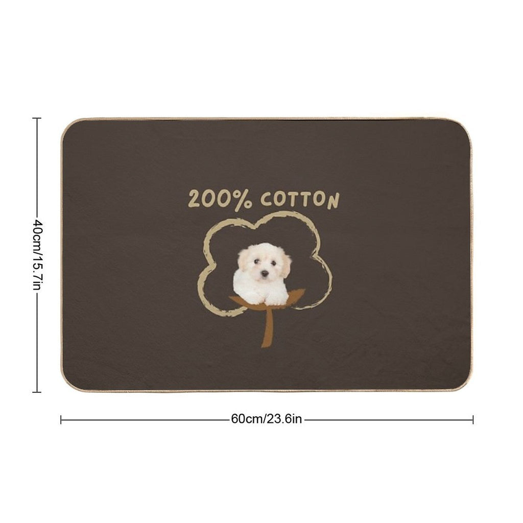 200 Cotton - Cute Funny Gift for Coton De Tulear Owners - Birthday Gift for Mothers Day, Fathers Day, Christmas, Thanksgiving F  Eco-Friendly Bath Mat