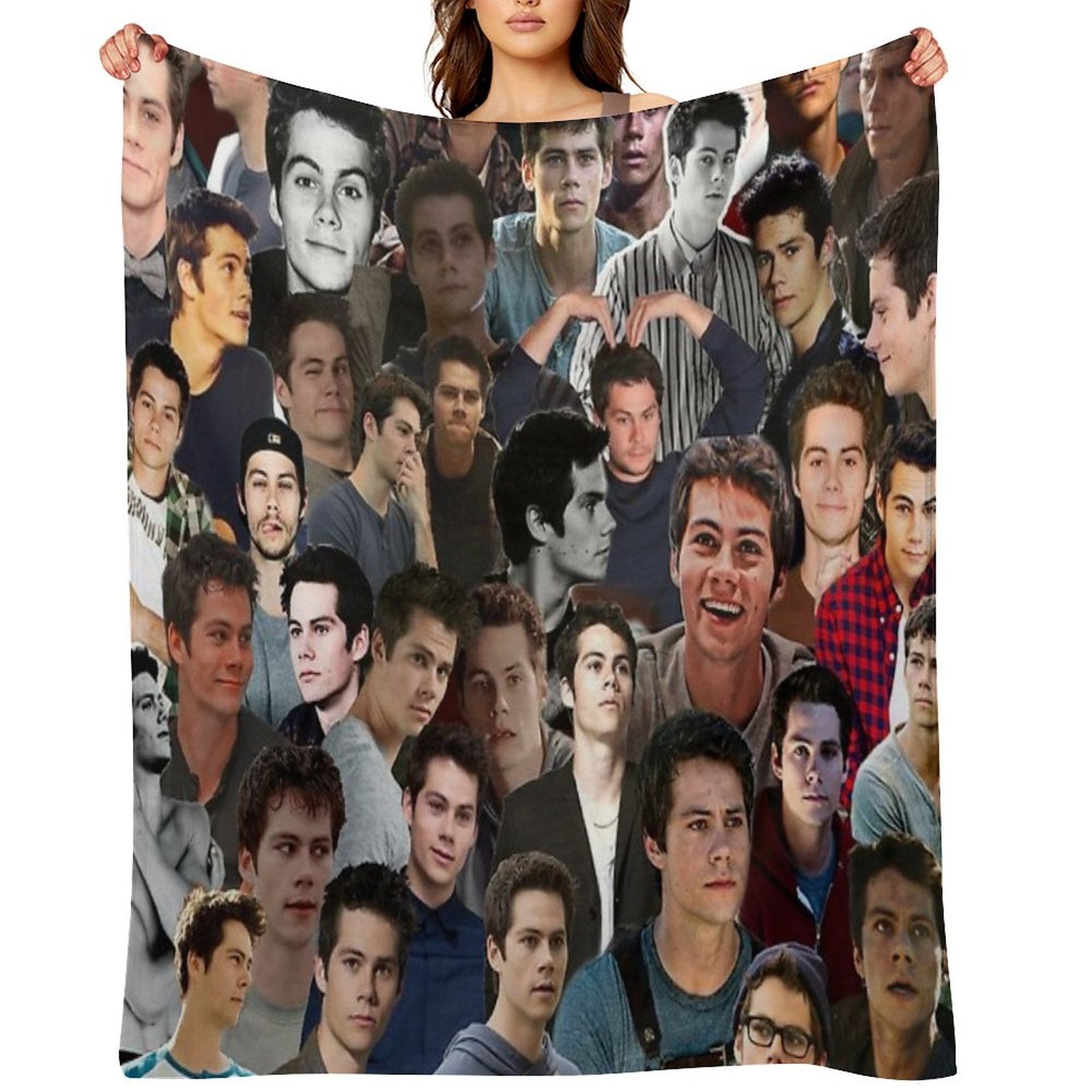 Dylan O'brien Collage Wrinkle-free Throw Blanket