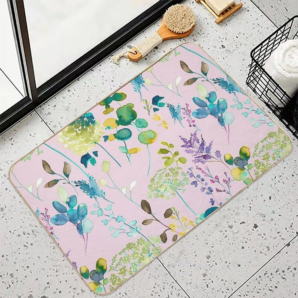 Botanical Floral  Versatile Bath Mat