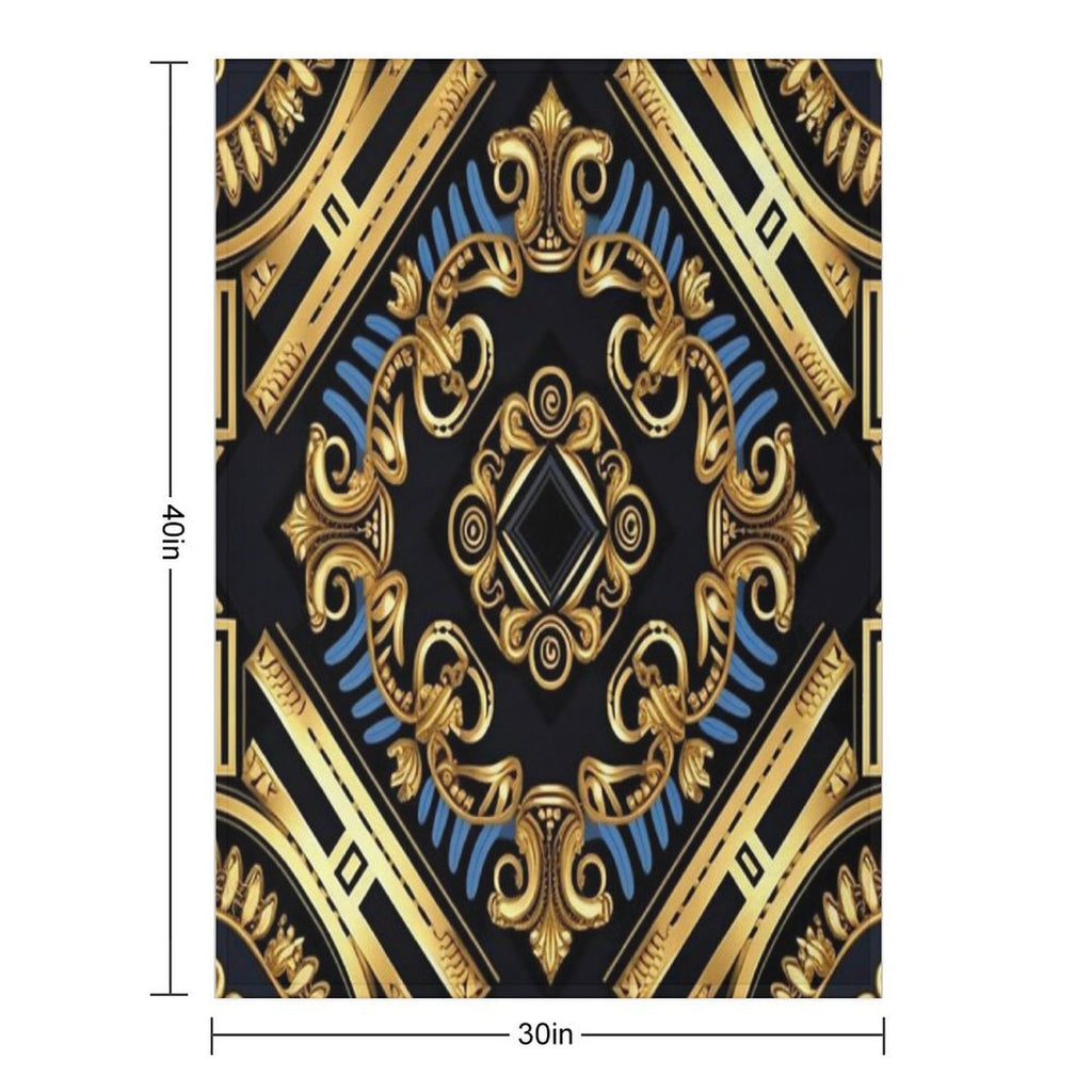 Golden Anti-pilling Throw Blanket