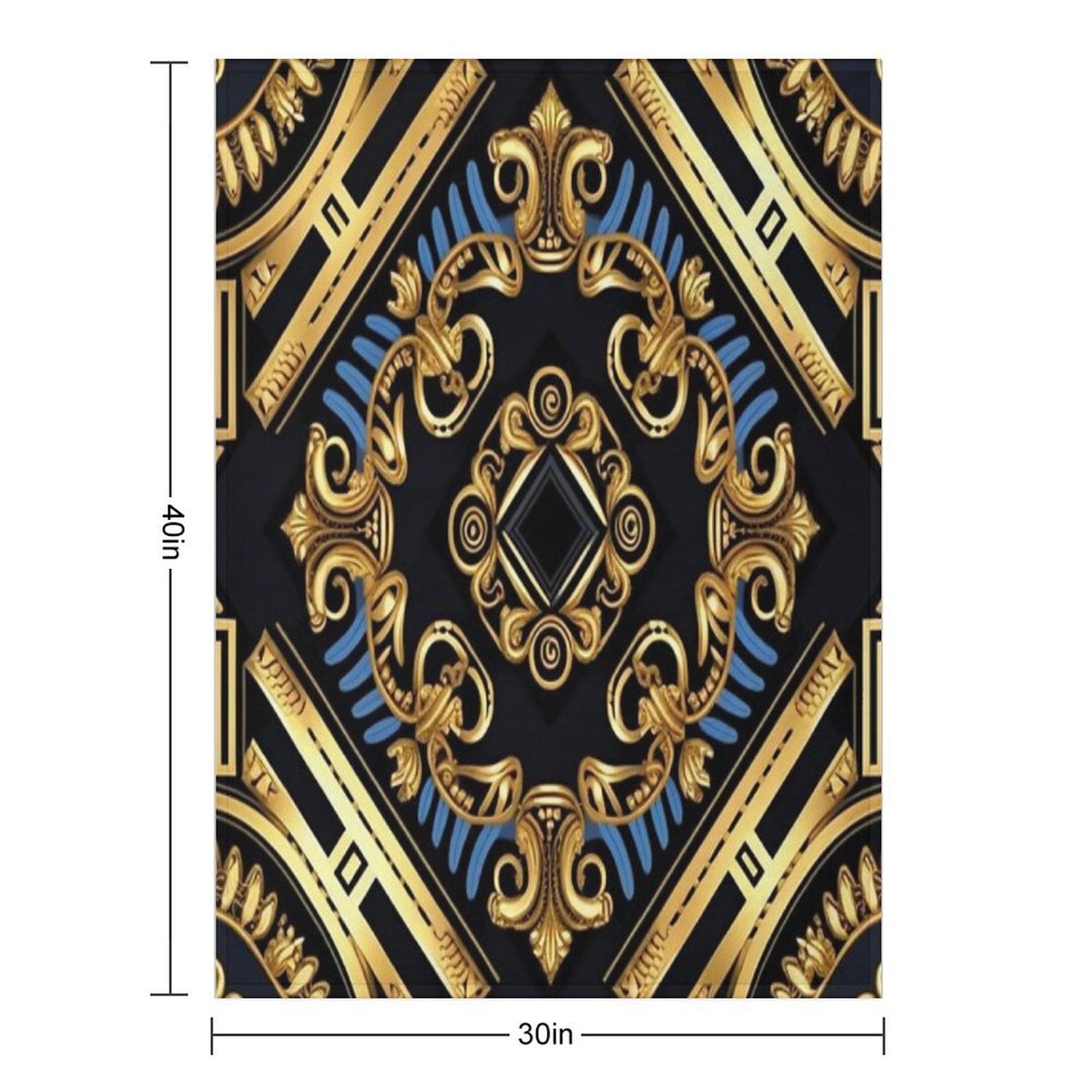 Golden Anti-pilling Throw Blanket
