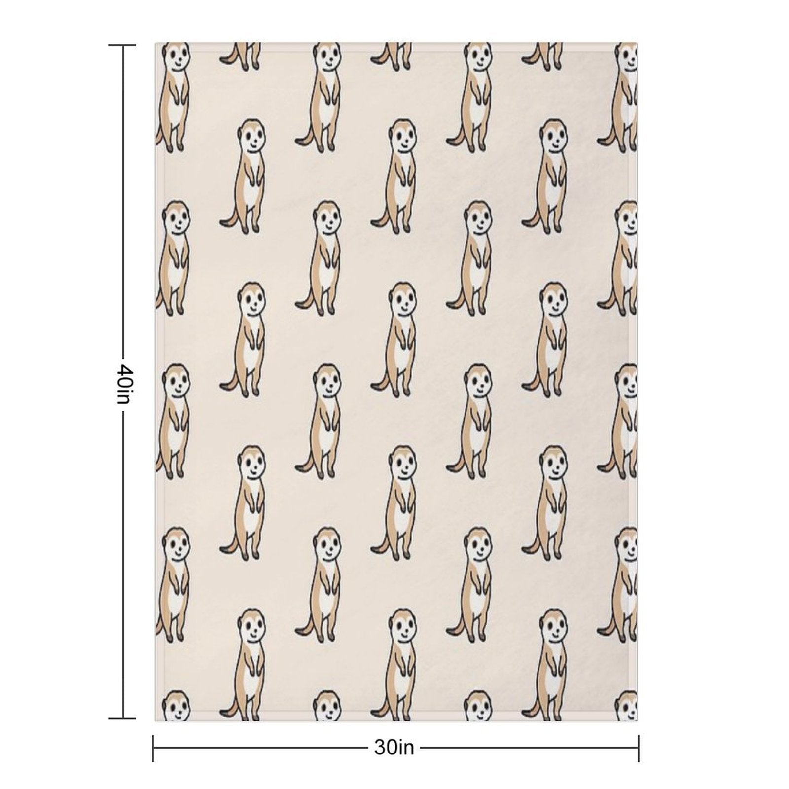 Meerkat Durable Throw Blanket