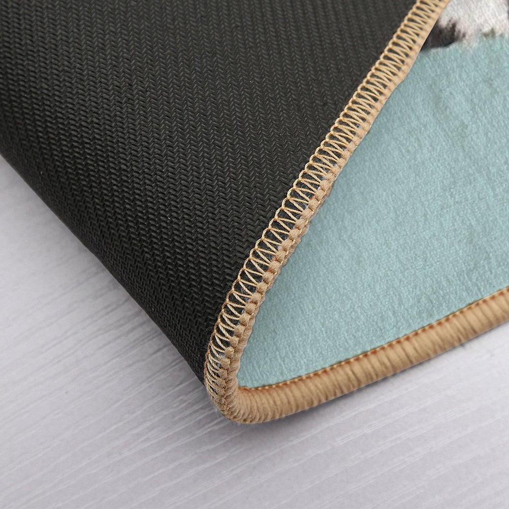 Bubble Gum Gang in Blue  Eco-Friendly Bath Mat