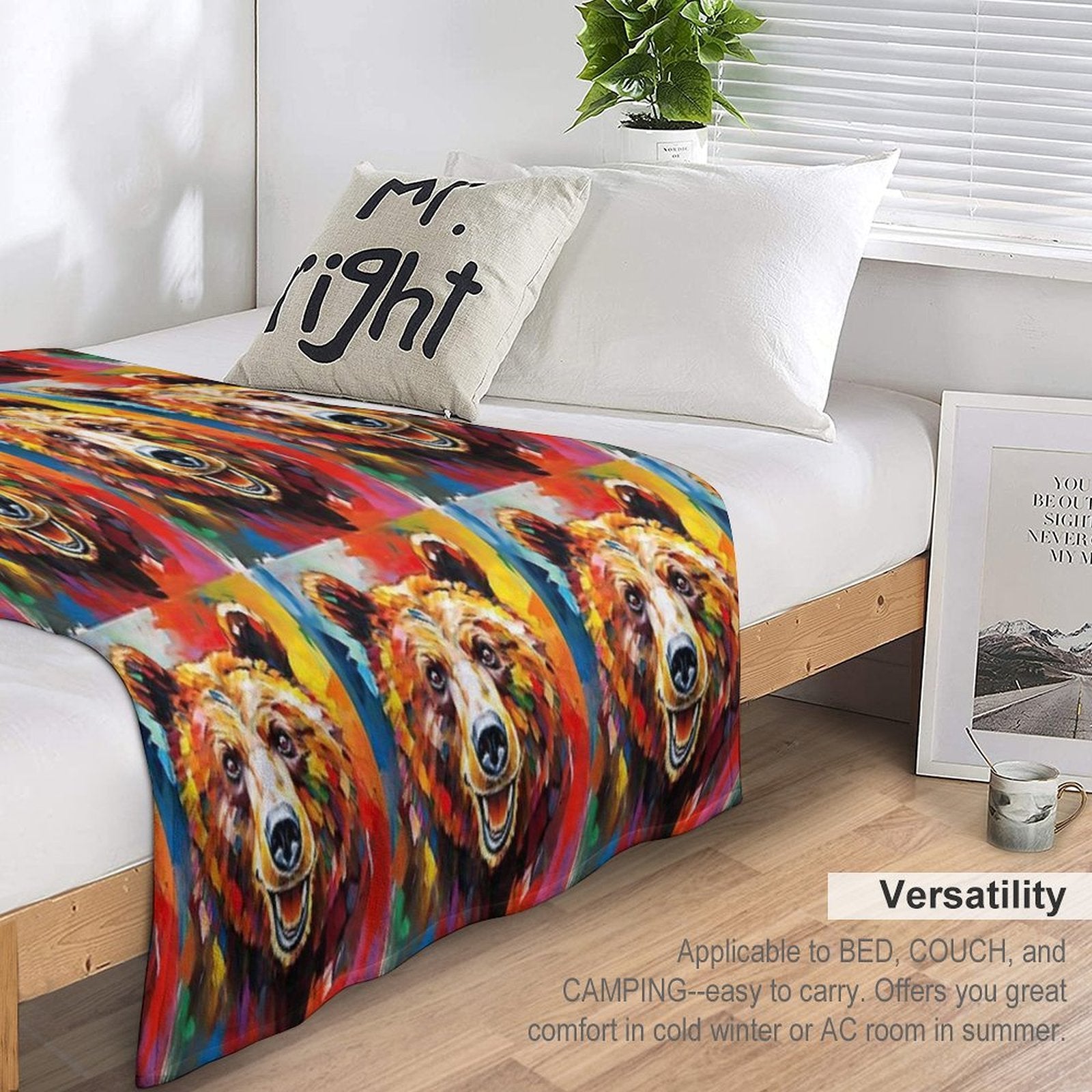 Bear Compact Throw Blanket