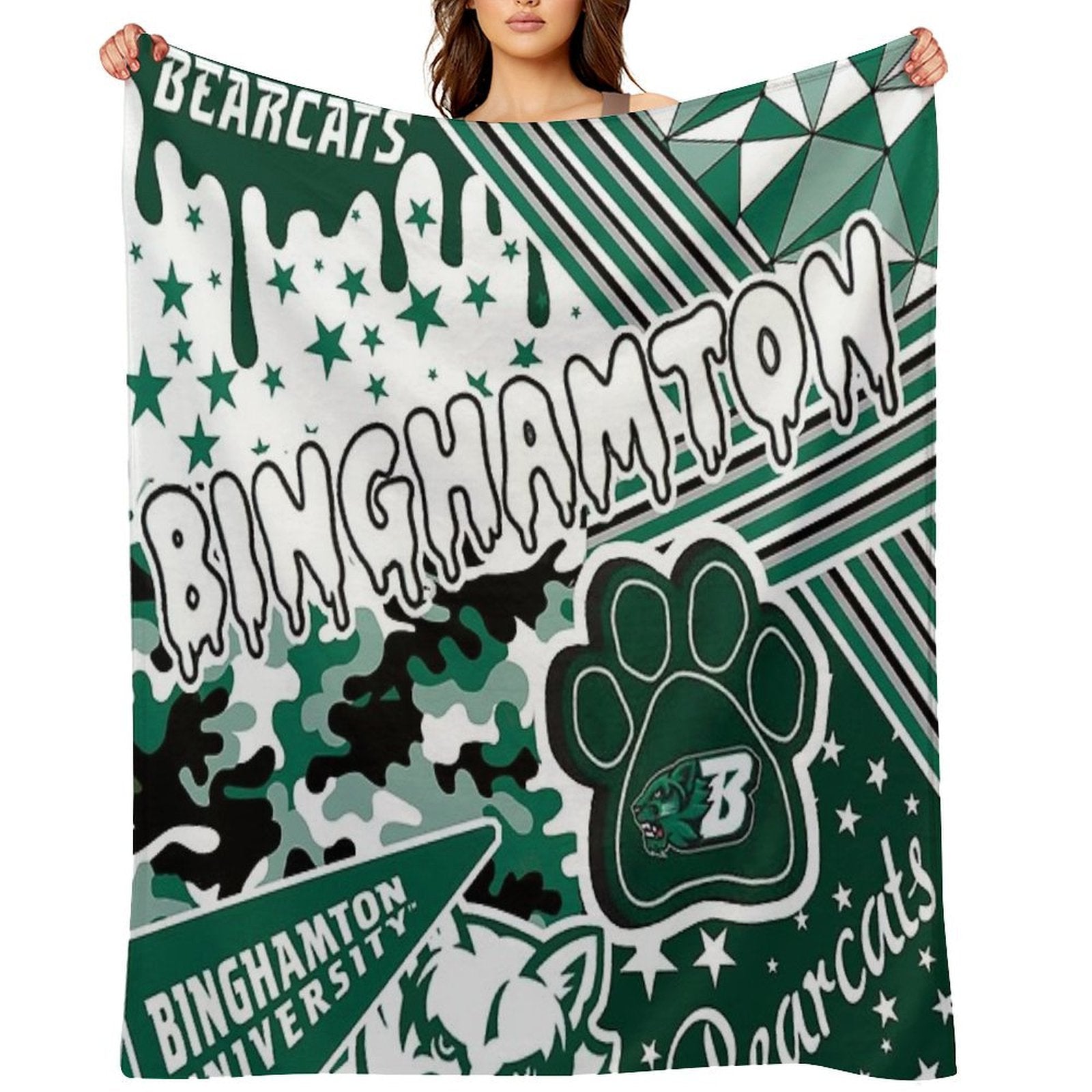 Binghamton University Wrinkle-free Throw Blanket