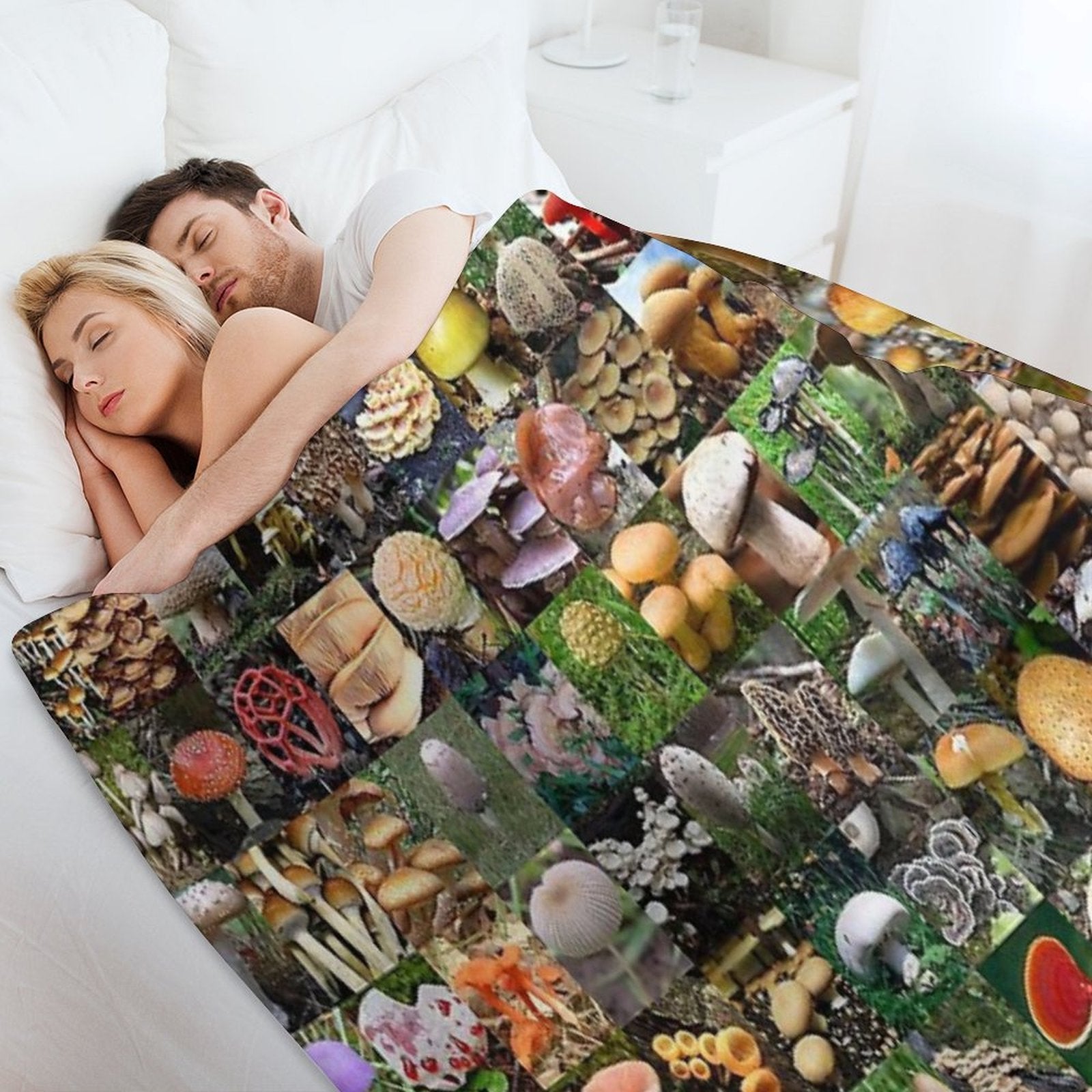 Mushrooms Premium Throw Blanket