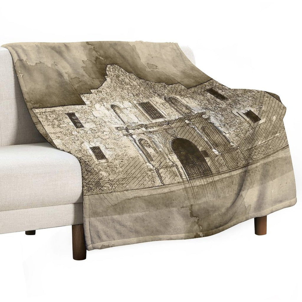 The Alamo Travel-friendly Throw Blanket