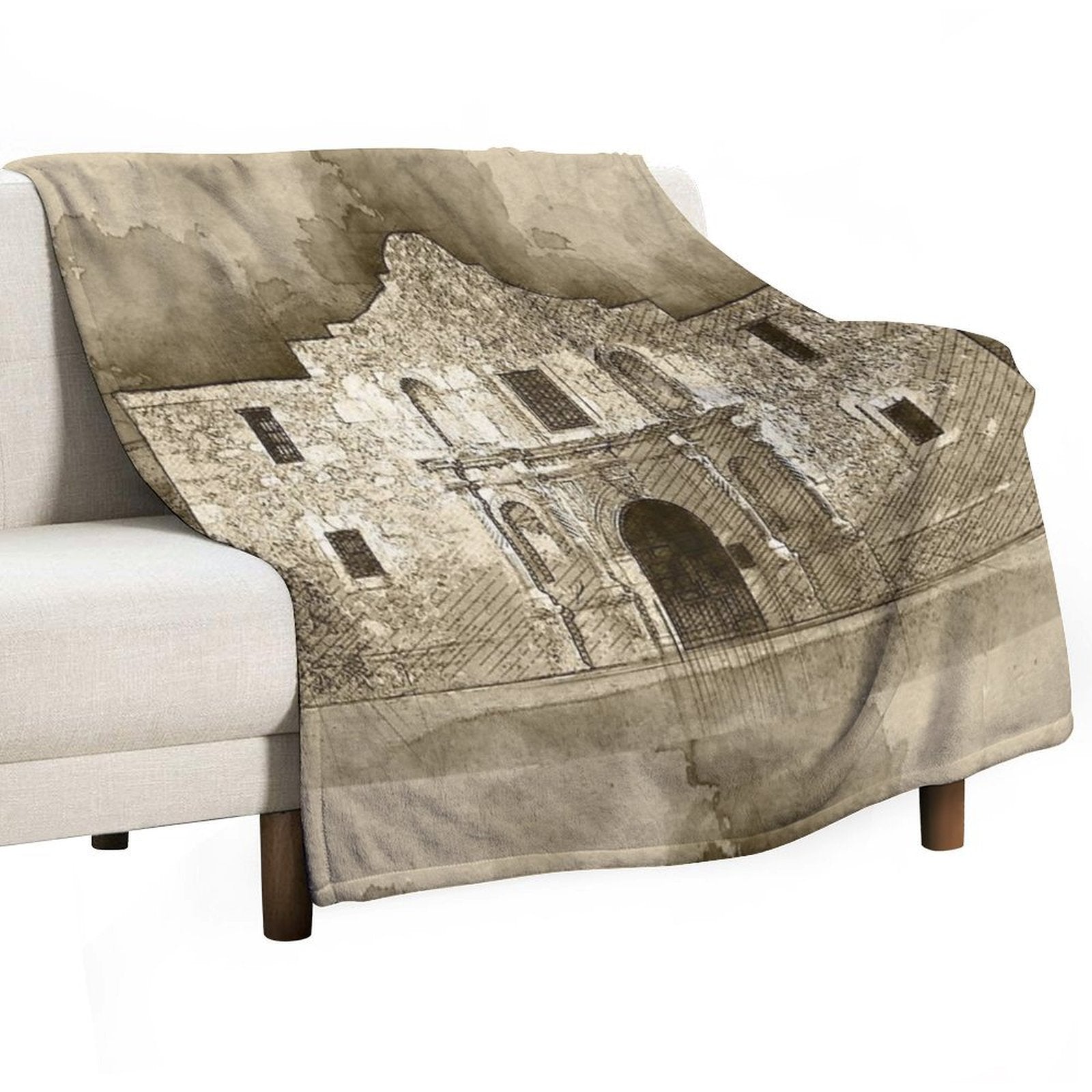 The Alamo Travel-friendly Throw Blanket
