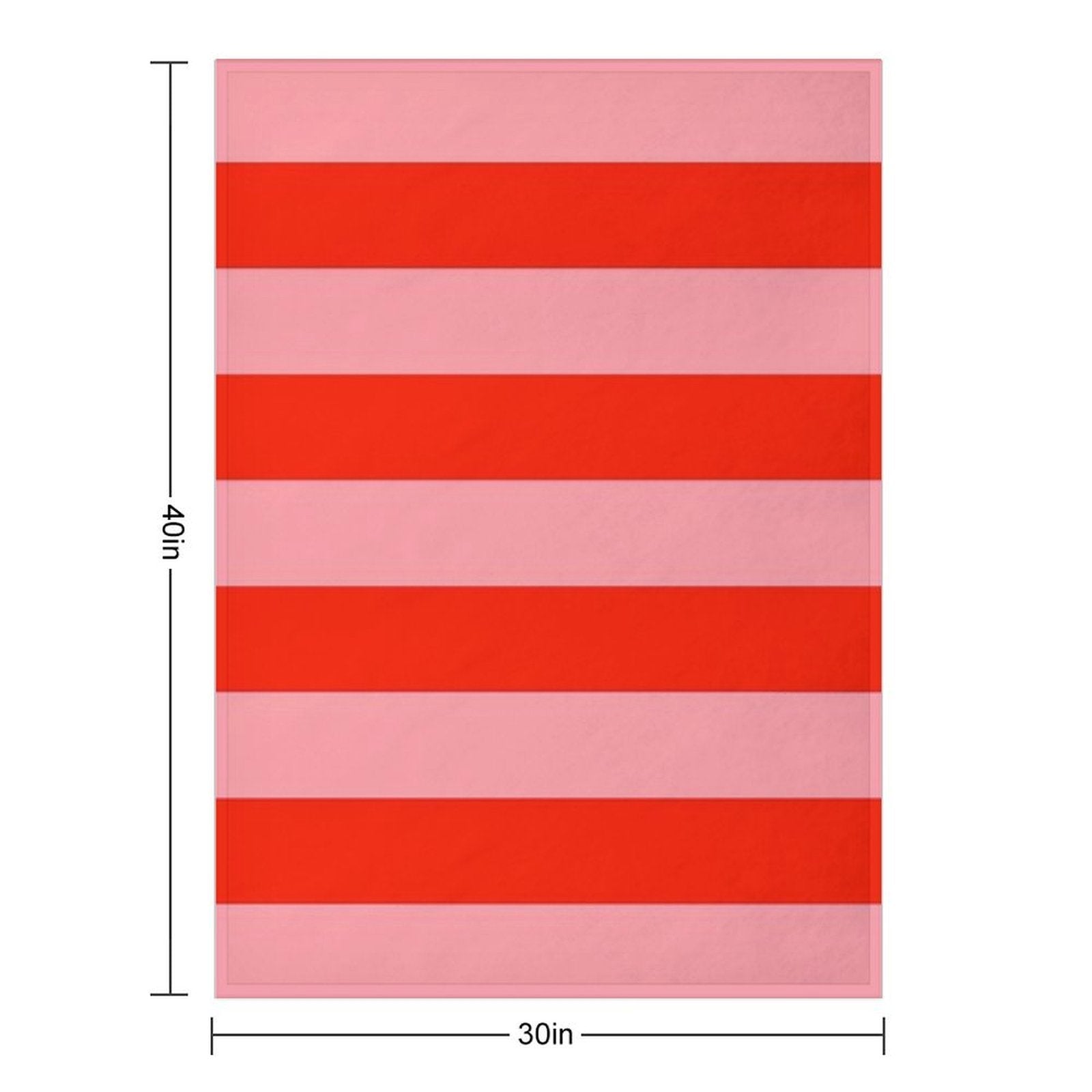 Red And Pink Stripes. Striped Durable Throw Blanket