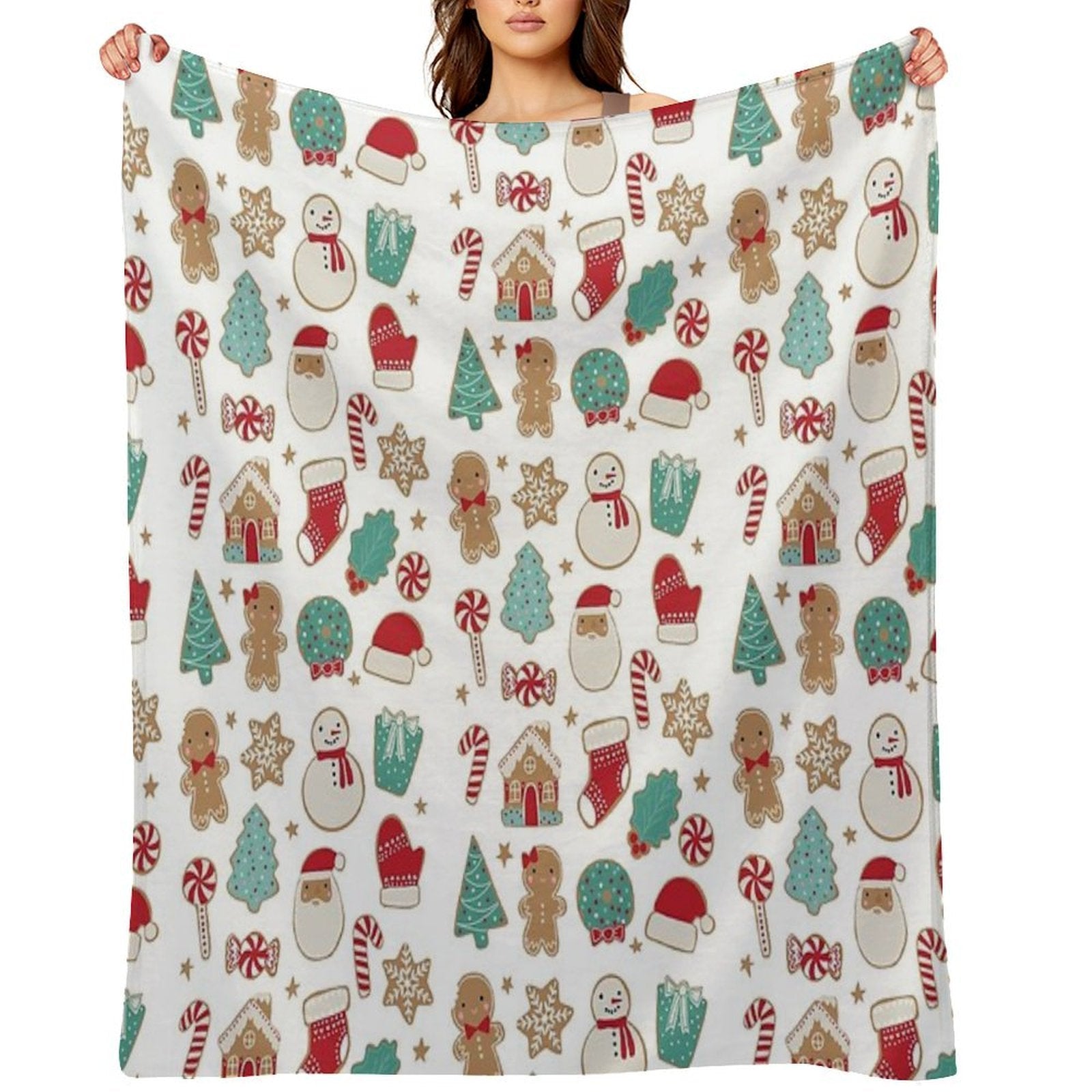 Christmas Cookies Durable Throw Blanket