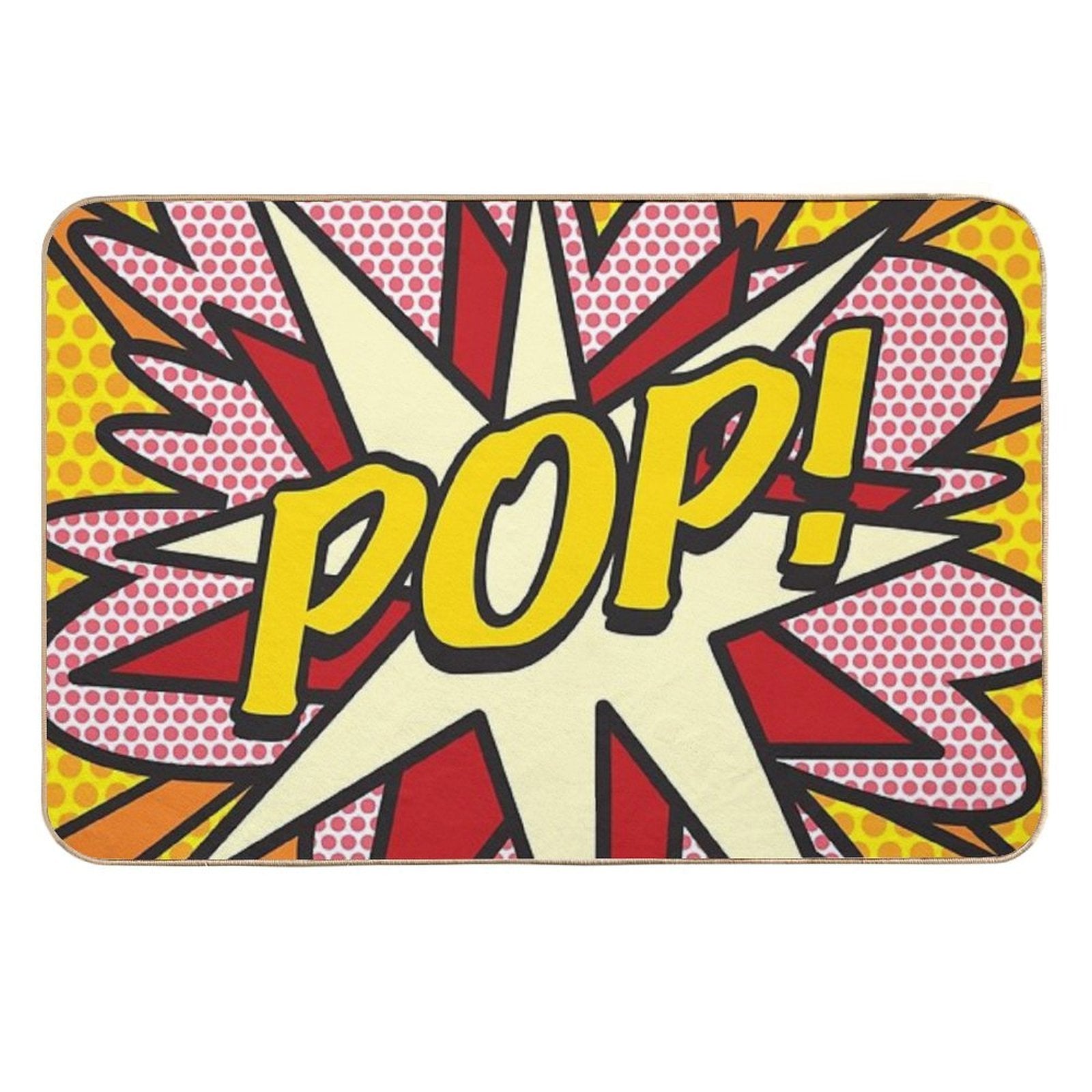 POP Comic Book Pop Art Cool Retro Trendy  Long-Lasting Bath Mat