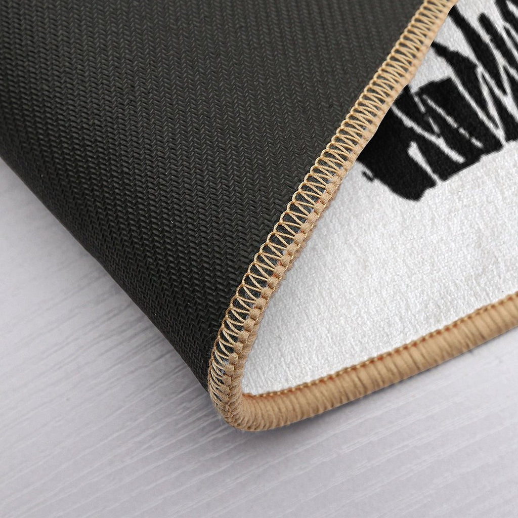 The Girl And Mountains  Toxin-Free Bath Mat