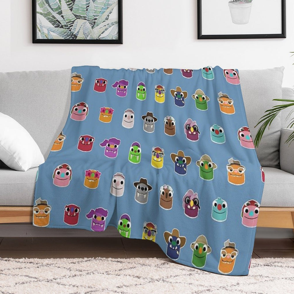 Bugsnax - All Grumpuses Comfort Throw Blanket